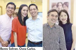  ??  ?? Büm Tenorio, Arlene Tang Benny Soliven, Oona Carlos, Jigs Carlos