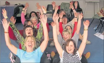  ??  ?? Boosting feel-good endorphin levels and immune system benefits, laughter yoga really is a good reason to smile