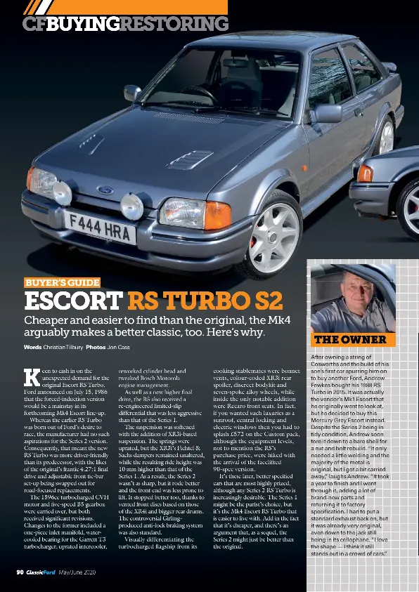 Buying Escort Rs Turbo Series 2 Pressreader