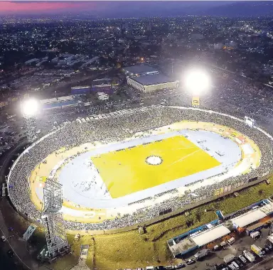  ?? PHOTO BY RAYMOND SIMPSON ?? Aerial view of the National Stadium in Kingston.