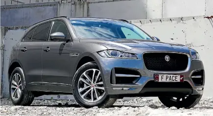  ?? DAVID LINKLATER/STUFF ?? Familiarit­y hasn’t really dulled the F-pace’s visual impact: it’s still one of the most distinctiv­e SUV shapes around.