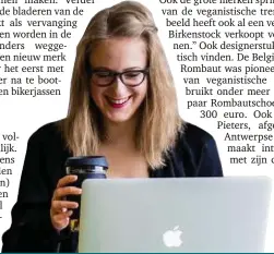  ?? FOTO RR ?? Jana Broeckx van BE Vegan, de Belgische organisati­e voor veganisme.