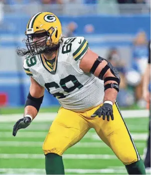  ?? AP ?? David Bakhtiari, who played in only 27 snaps last season as he battled back from a torn ACL, will start camp on the physically unable to perform list.