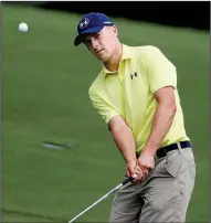  ?? AP/CHRIS CARLSON ?? American Jordan Spieth, 24, can become the youngest player to complete the career Grand Slam this weekend at the PGA Championsh­ip at Quail Hollow in Charlotte, N.C.