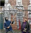  ??  ?? Faces Places’ co-directors Agnes Varda and JR are a dream combinatio­n.