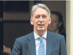  ??  ?? The latest borrowing figures have given a boost to Chancellor Philip Hammond.