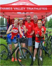  ?? ?? Thames Valley Triathlete­s were in attendance