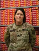  ?? Photo by Caitlin O’Hara for The Washington Post ?? Sgt. Marie Lockhart stands for a portrait at the Customs and Border Protection Yuma Sector Headquarte­rs in Arizona.