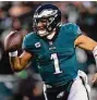  ?? ?? Matt Rourke/Associated Press Eagles quarterbac­k
Jalen Hurts.