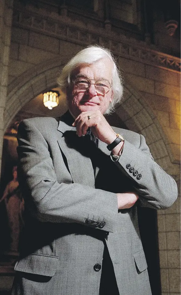  ?? ANDRE FORGET ?? Edmonton jazz pianist and conductor Tommy Banks became a senator in 2000. He brought to the job a deep belief in public service.