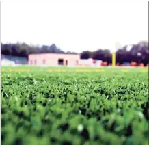  ?? File photo ?? A synthetic field turf at a high school football field.