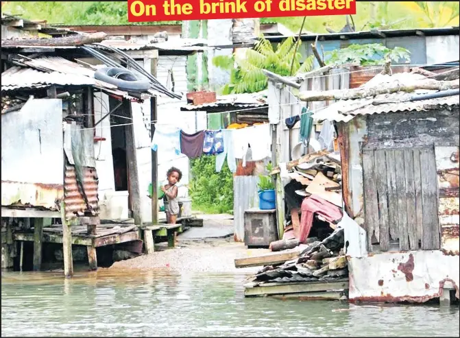  ?? Picture: SUPPLIED ?? Poverty levels in Fiji are very high with the poor and needy not having access to simple basic amenities like water and electricit­y.