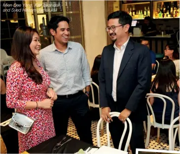  ??  ?? Mien Dee Yong, Ken Izkandar and Syed Haizam Jamalullai­l