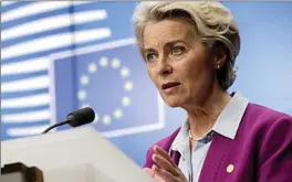  ?? EFE ?? La presidenta del Parlamento Europeo, Ursula von der Leyen.