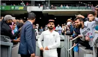  ?? AP ?? Virat Kohli after India’s victory over Australia in Melbourne. —