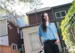  ?? RENÉ JOHNSTON TORONTO STAR ?? Devon McKenzie, 24, was sent an N12 notice for the house she shares, but there are questions about whether the new "landlord" or "landlords" have the right to evict her and other tenants.