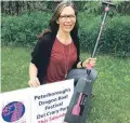  ??  ?? Michelle Thornton, a breast-cancer survivor, is chairwoman of the 2018 Peterborou­gh Dragon Boat Festival. The festival is a one-day event running on Saturday on Little Lake and at Del Crary Park.