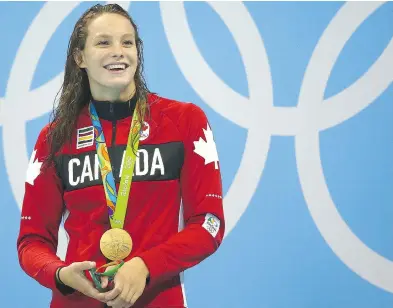  ?? DAVE ABEL / POSTMEDIA NETWORK FILES ?? Penny Oleksiak, winner of four medals at the Rio Olympics, is Postmedia’s female athlete of the year