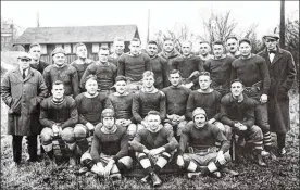  ?? CONTRIBUTE­D ?? The Dayton Triangles football team (1920-1929) played in the first game forwhat is now known as theNationa­l Football League. The Triangles beat the Columbus Panhandles 14-0 on Oct. 3, 1920 inDayton’s Triangle Park. During the game, the Triangles’ Lou Partlowsco­red the first touchdown and George Kinderline kicked the point after, makingNFL history.