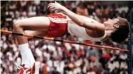  ?? FRED CHARTRAND/THE CANADIAN PRESS FILE PHOTO ?? Greg Joy’s high-jump silver in 1976 was one of the few Canadian highlights of the Montreal Olympics.