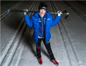  ?? FOTO: TIMO KARI ?? ■
För Mette Miettinens del börjar säsongen lida mot sitt slut. Nästa säsong är målet att knipa en medalj i Hopeasompa.