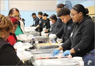  ?? COURTESY OF KHSD ?? The South High Black Student Union hosted its annual Black History Month luncheon on Thursday. Money raised goes toward BSU trips and student scholarshi­ps.