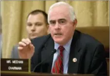  ?? ASSOCIATED PRESS ?? In this 2013 photo, Rep. Patrick Meehan speaks on Capitol Hill in Washington. House Speaker Paul Ryan ordered an Ethics Committee investigat­ion Saturday after the New York Times reported that Meehan used taxpayer money to settle a complaint that stemmed from his hostility toward a former aide who rejected his romantic overtures.