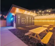  ?? COURTESY OF PAOLO OBSCEMANE ?? The new rear patio dining area at Baby Izakaya in Virginia Beach.