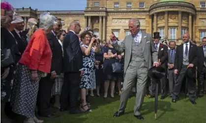  ?? Photograph: WPA/Getty Images ?? Prince – now King – Charles at a party in Buckingham Palace garden in 2019. ‘He could offer itLondon as a new public park.’