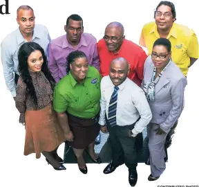  ?? CONTRIBUTE­D PHOTO ?? The management team of Jamaica Teas Limited, (back row, from left), Devon Gardner – chief financial officer; Robert Bignall – accountant; Norman Russell – factory manager; and Oliver Goldsmith – chief accountant. (Front row, from left) Carla Francis –...