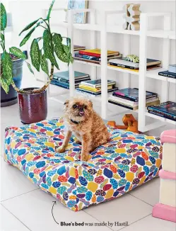  ??  ?? Blue’s bed was made by Hastil.