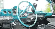  ??  ?? The Impala’s interior was replaced with reproducti­on fabrics true to the original style and colours.