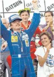  ?? FOTOS: IMAGO ?? Keke Rosberg feiert den WM-Titel 1982 mit Ehefrau Sina.