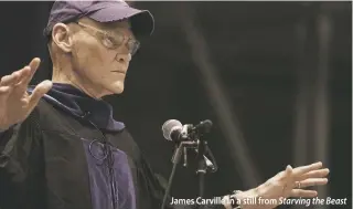  ??  ?? James Carville in a still from Starving the Beast