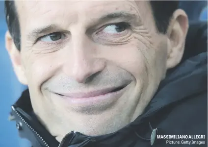  ?? Picture: Getty Images ?? MASSIMILIA­NO ALLEGRI