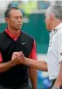  ??  ?? Tiger Woods had caddie Steve Williams on his bag for 13 of his 14 major titles.