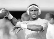  ?? RICHARD SHIRO/ASSOCIATED PRESS ?? Clemson QB and Heisman runner-up Deshaun Watson led the Tigers to a 23-13 win last season over Florida State.