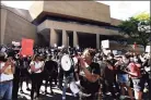  ?? Peter Hvizdak / Hearst Connecticu­t Media ?? Approximat­ely 1,000 Black Lives Matter protesters and supporters demonstrat­e on May 31 in New Haven against police brutality