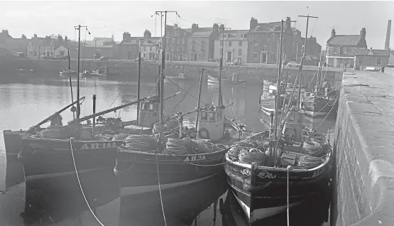  ?? ?? Arbroath harbour pictured in April 1962. In the 1920s, Betsy Swankie was the boss of a fish merchants and whatever she said went.