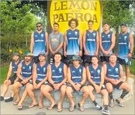  ??  ?? The Northland Taniwha Rugby Sevens which contested the TECT National Sevens in Tauranga last weekend. From back left, Bram Hegley, Walter Pomare, Brady Rush, Mason Parsons, Nikau Graham, Fotu Laaka, Aorangi Stokes, Matt Tuatagaloa, Darryl Smith, Cullen Curtis, Keepa Wiki Jnr, Dane Subritzky Clarke, Sean Rawiri Windelborn and coach Denny Windelborn.