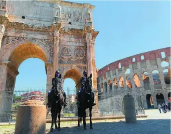  ?? EFE ?? El Coliseo reabrió ayer sus puertas a los visitantes tras casi tres meses cerrado por el coronaviru­s