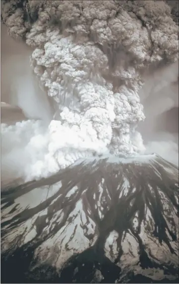  ??  ?? The Mount St Helen’s supervolca­no eruption. – United States Geological Survey photo