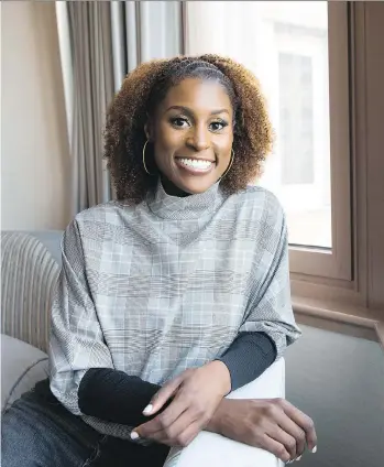  ?? THE ASSOCIATED PRESS ?? Issa Rae, star of the HBO series Insecure, thinks traditiona­l fame is dead, reserved for older stars like George Clooney or Angelina Jolie. TV performers, she says, enjoy a more transient celebrity.