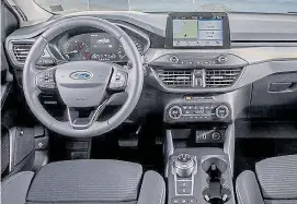  ??  ?? FACELIFT: The dashboard on the Focus is better than its predecesso­r