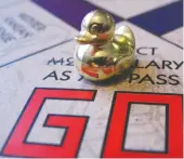  ?? AP PHOTO ?? A rubber ducky is one of three new tokens that will be included in upcoming versions of the board game Monopoly.