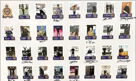  ?? SUBMITTED PHOTO ?? The Medicine Hat Police Service has released a collection of 30 trading cards that can be collected by the public as part of a 125th anniversar­y engagement initiative.