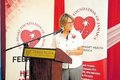  ?? ?? An overview of the work of the Heart Foundation of Jamaica and presentati­on of the findings from the screening programme in 2023, presented by Mrs Deborah Chen, executive director.