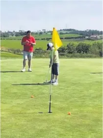  ??  ?? Talent Youngsters have been enjoying the course at Langlands