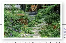  ?? ?? Down the garden path: stepping stones create a journey through the design