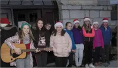  ??  ?? Switching on the Christmas Lights in Tinahely.